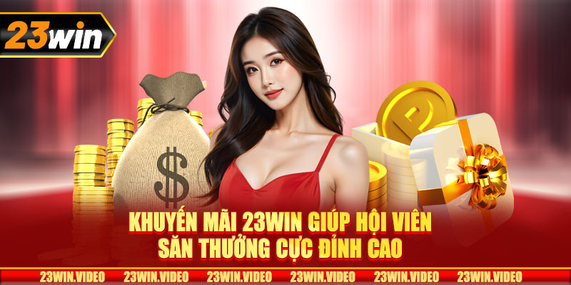 Khuyến mãi 23win giúp hội viên săn thưởng cực đỉnh cao