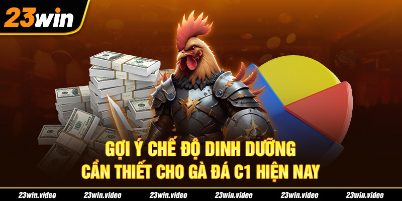 Gợi ý chế độ dinh dưỡng cần thiết cho gà đá C1 hiện nay